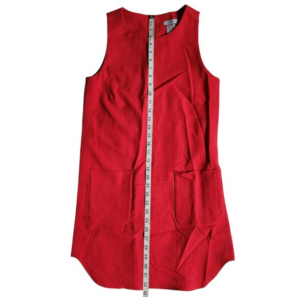 La Redoute Création Reddish Orange Sleeveless Pockets Dress sz USA 2 - Picture 8 of 10